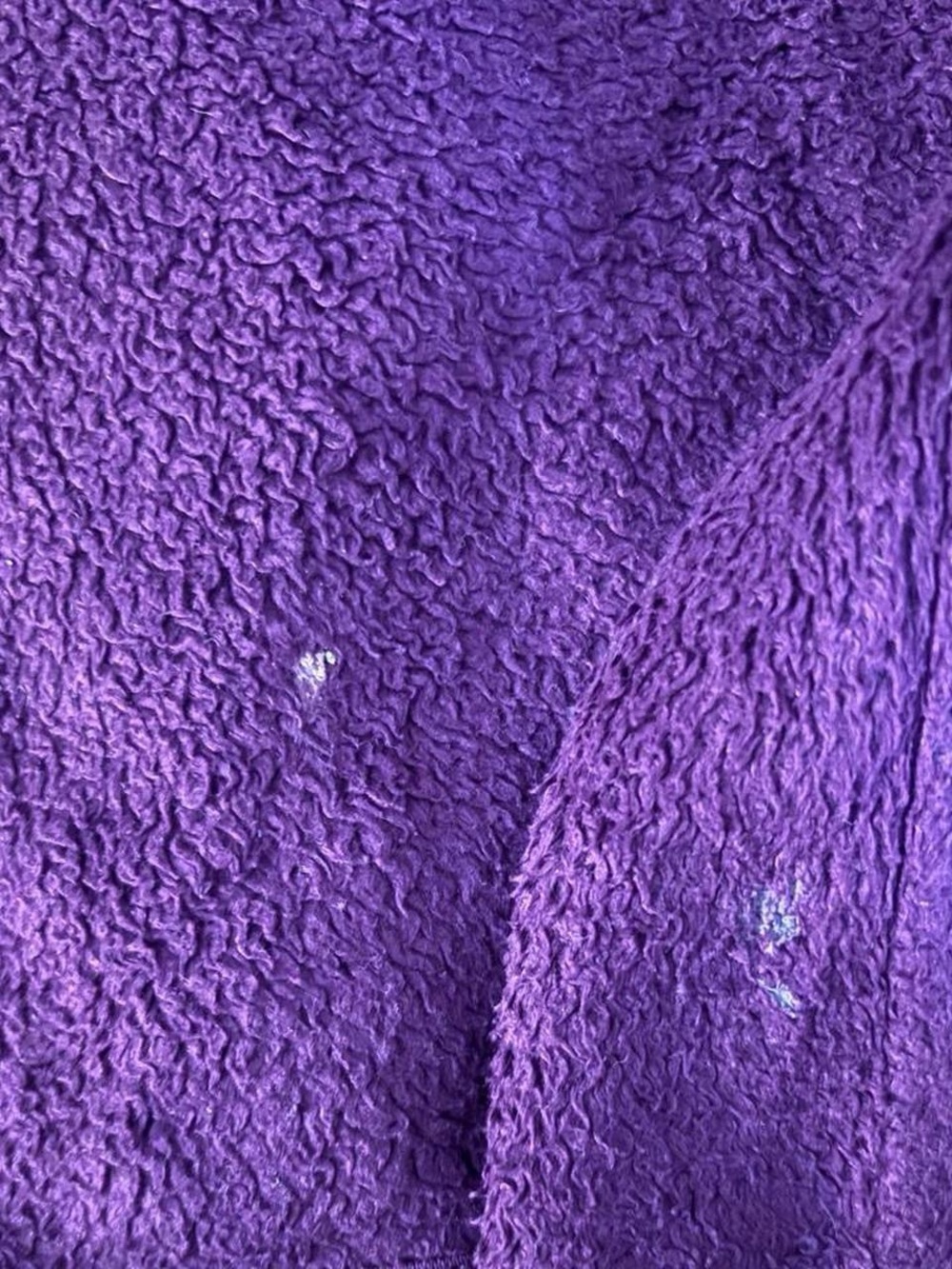 Girls XS 5 Year Purple Micro Fleece Jacket - Cozy Full Zip Collared Fall Layer - Picture 5 of 5